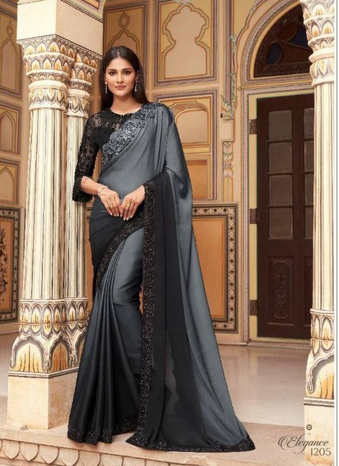 ANMOL ELEGANCE VOL-12 Latest Fancy Designer Party Wear Two Tone Silk Heavy Embroidery Work Saree Collection